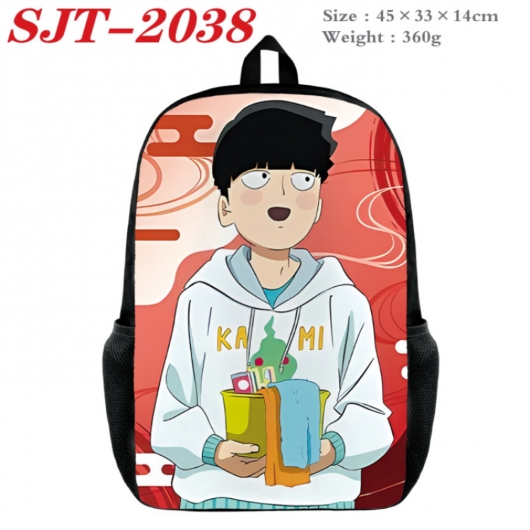 Mob Psycho 100 Anime nylon canvas backpack student backpack 45x33x14cm
