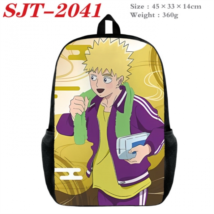 Mob Psycho 100 Anime nylon canvas backpack student backpack 45x33x14cm