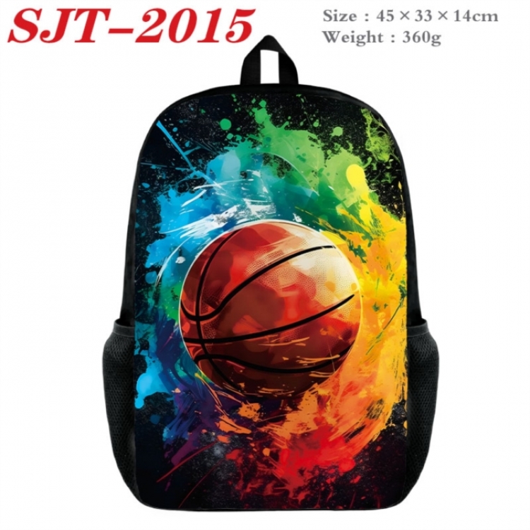 Football Anime nylon canvas backpack student backpack 45x33x14cm