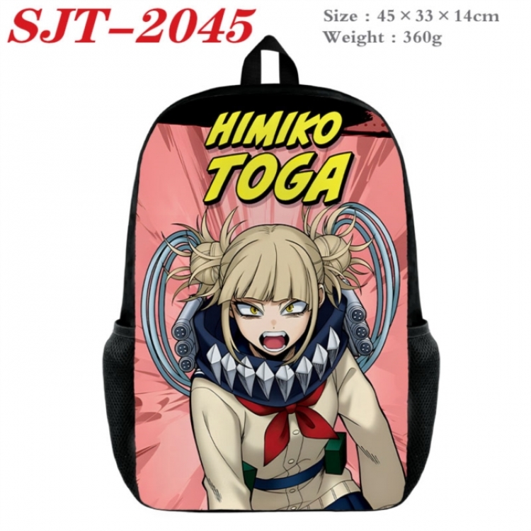 My Hero Academia Anime nylon canvas backpack student backpack 45x33x14cm
