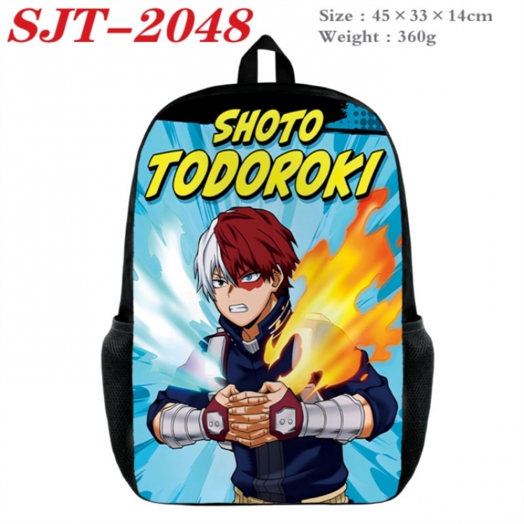 My Hero Academia Anime nylon canvas backpack student backpack 45x33x14cm