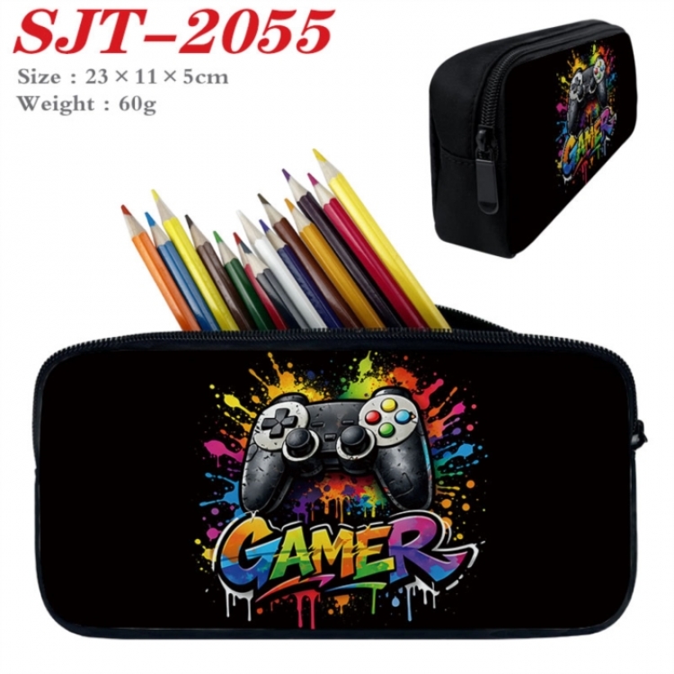 GamePad Anime nylon student pencil case 23x11x5cm 