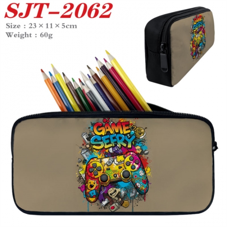 GamePad Anime nylon student pencil case 23x11x5cm 