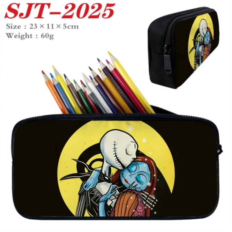 The Nightmare Before Christmas Anime nylon student pencil case 23x11x5cm 
