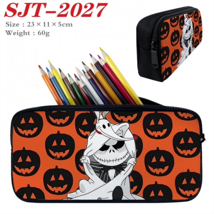The Nightmare Before Christmas Anime nylon student pencil case 23x11x5cm 