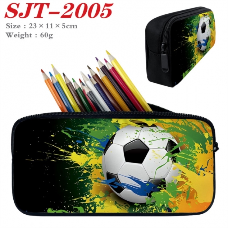 Football Anime nylon student pencil case 23x11x5cm 
