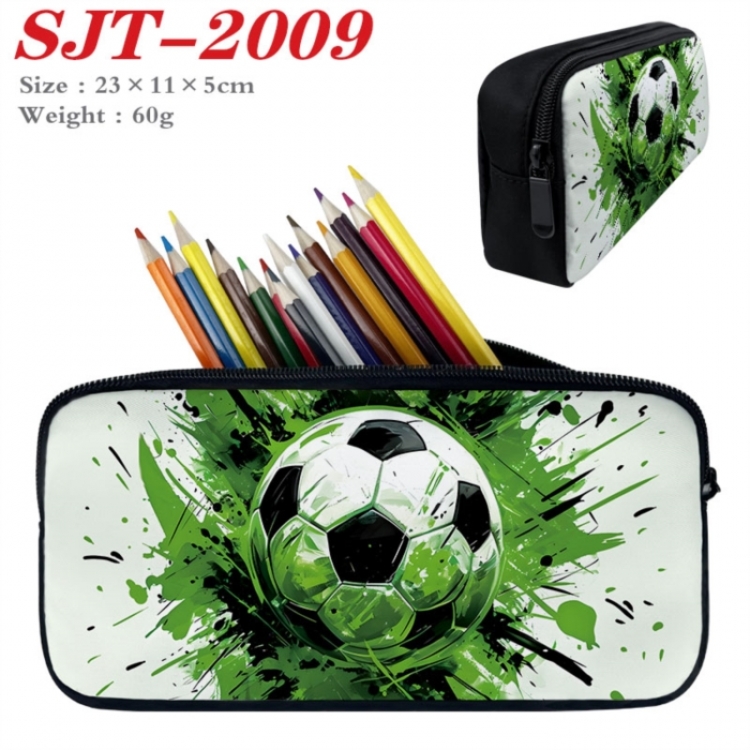 Football Anime nylon student pencil case 23x11x5cm 