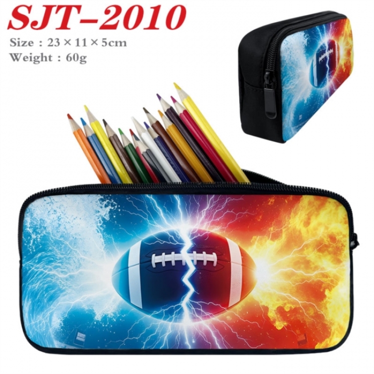 Football Anime nylon student pencil case 23x11x5cm 