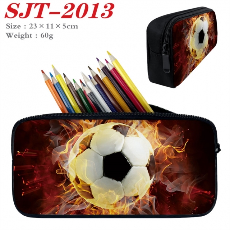 Football Anime nylon student pencil case 23x11x5cm 