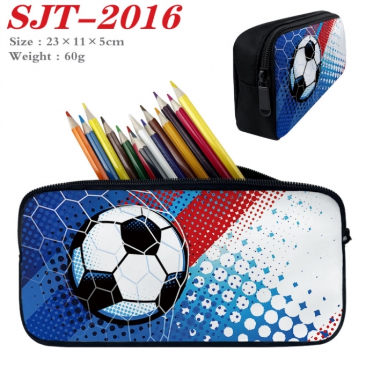 Football Anime nylon student pencil case 23x11x5cm 