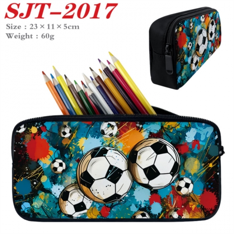 Football Anime nylon student pencil case 23x11x5cm 