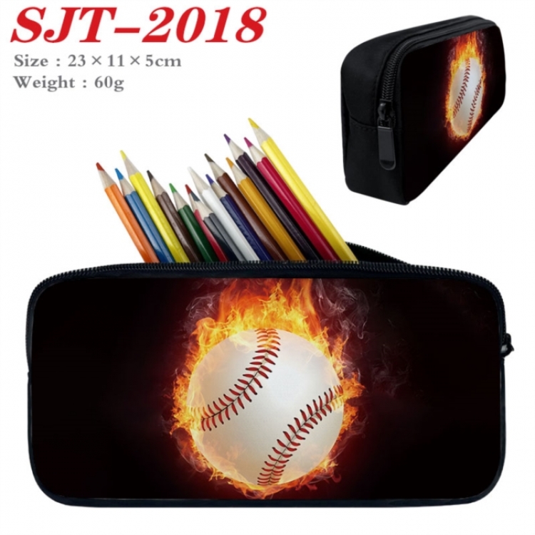Football Anime nylon student pencil case 23x11x5cm 