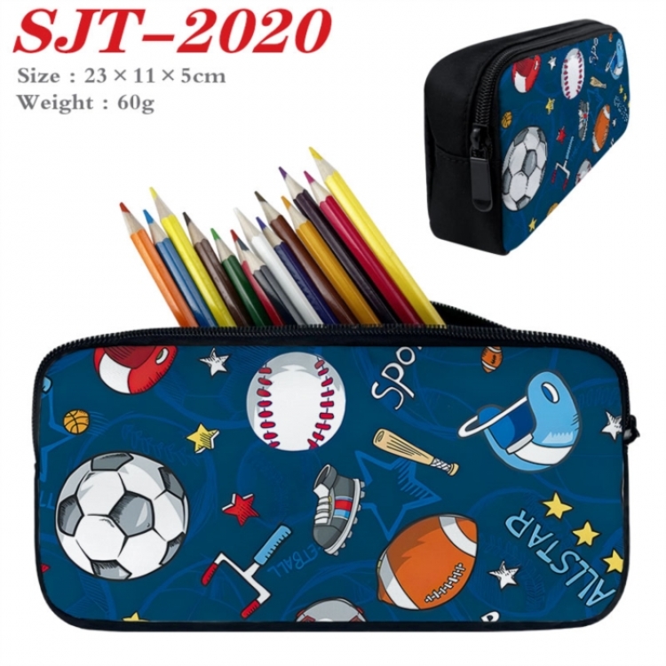 Football Anime nylon student pencil case 23x11x5cm 