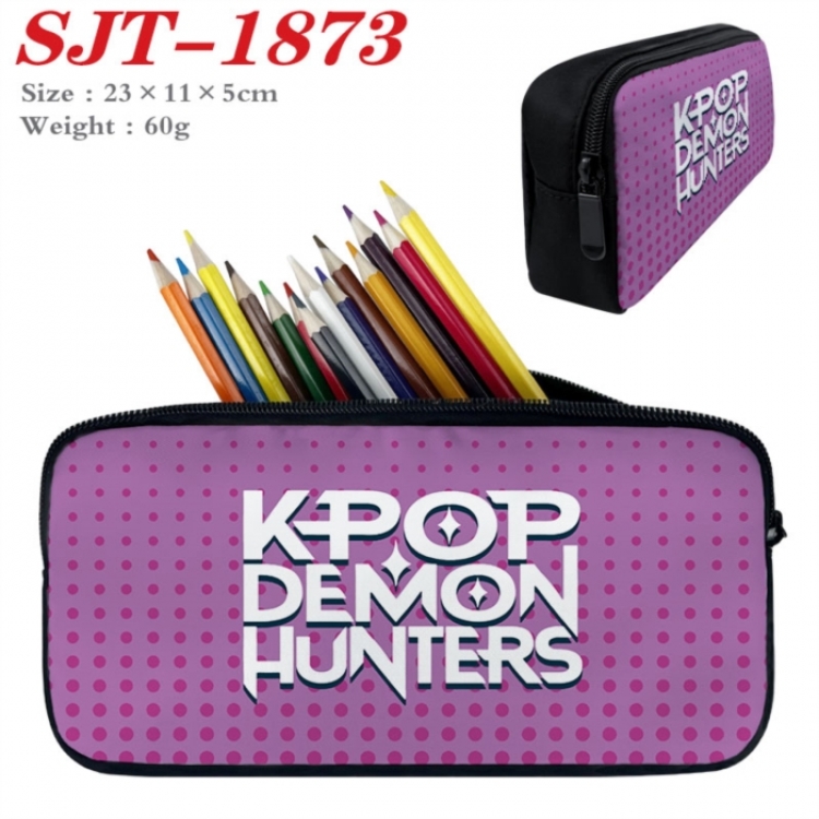 K-Pop:Demon Hunters Anime nylon student pencil case 23x11x5cm 