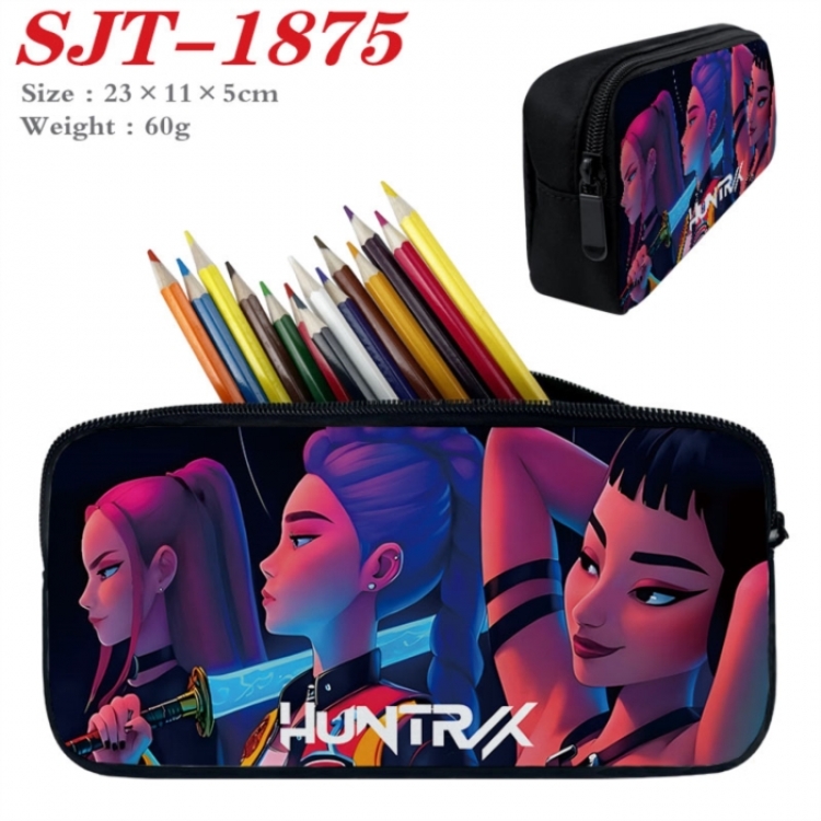 K-Pop:Demon Hunters Anime nylon student pencil case 23x11x5cm 