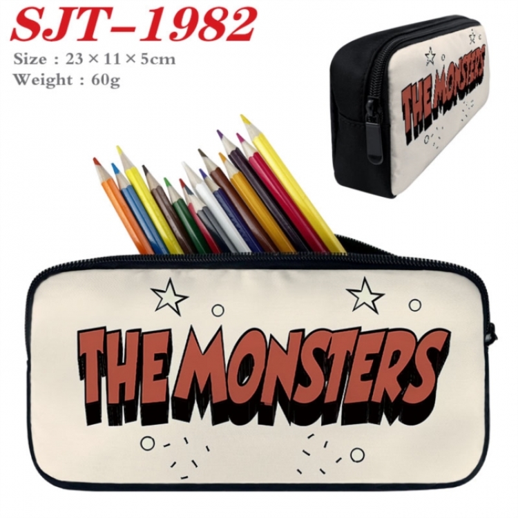 Labubu Anime nylon student pencil case 23x11x5cm 