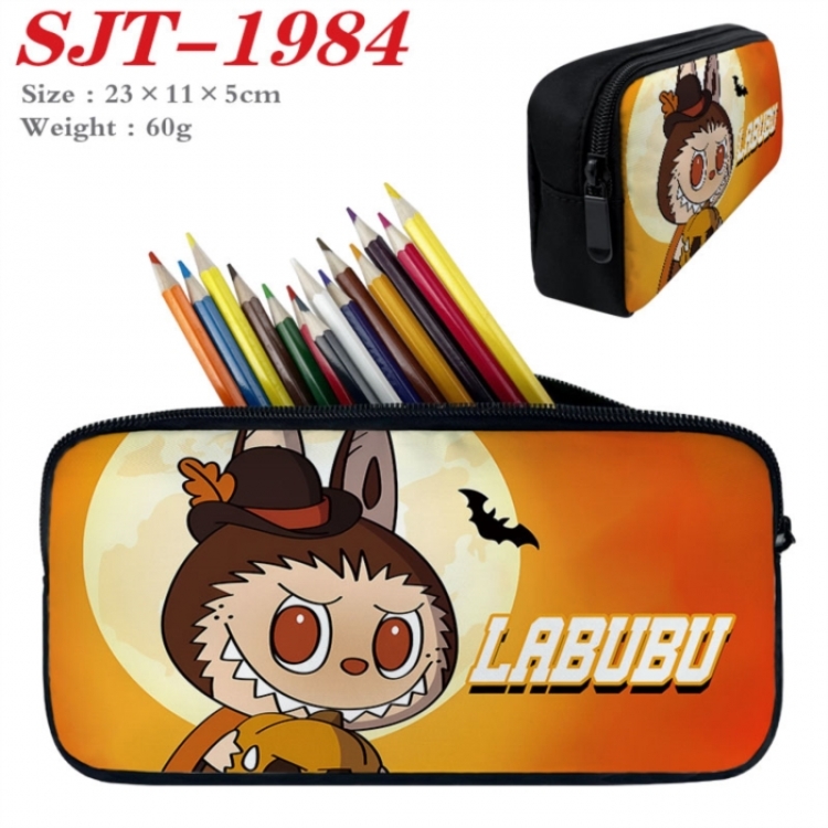 Labubu Anime nylon student pencil case 23x11x5cm 