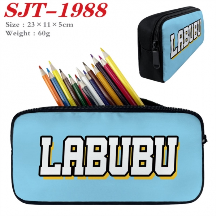 Labubu Anime nylon student pencil case 23x11x5cm 