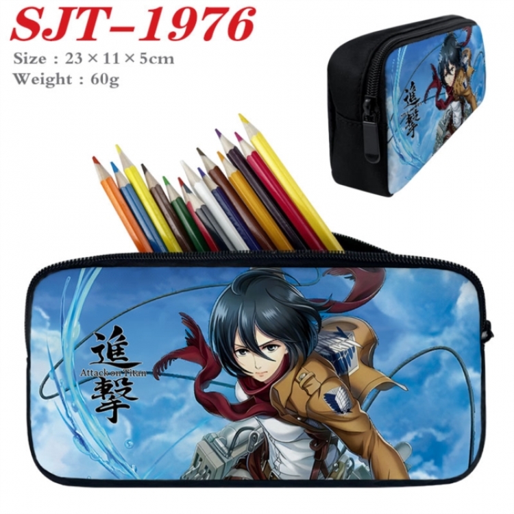 Shingeki no Kyojin Anime nylon student pencil case 23x11x5cm 
