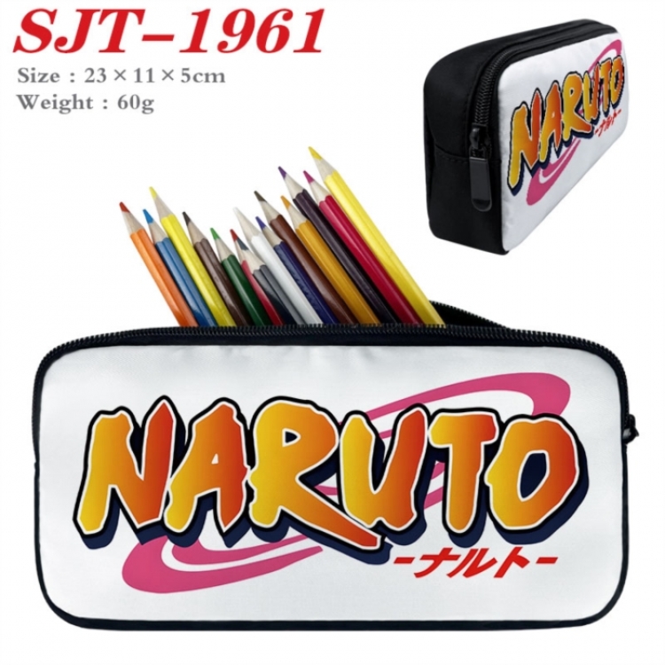 Naruto Anime nylon student pencil case 23x11x5cm 
