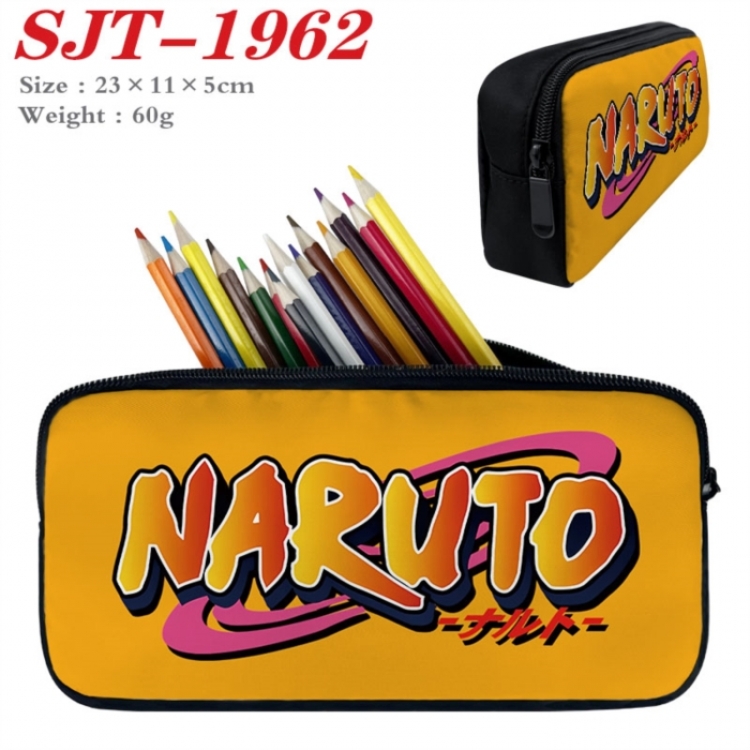 Naruto Anime nylon student pencil case 23x11x5cm 