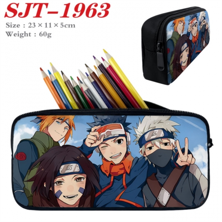 Naruto Anime nylon student pencil case 23x11x5cm 