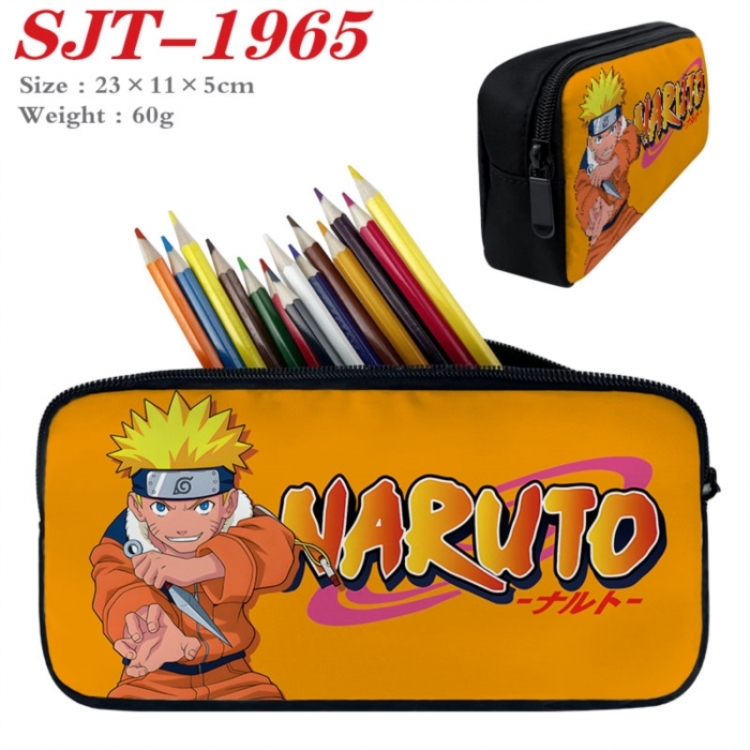 Naruto Anime nylon student pencil case 23x11x5cm 