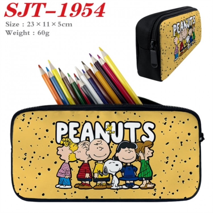 snoopy Anime nylon student pencil case 23x11x5cm 