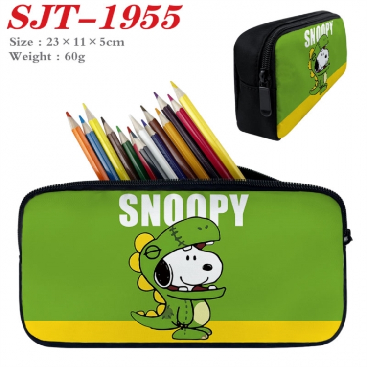 snoopy Anime nylon student pencil case 23x11x5cm 