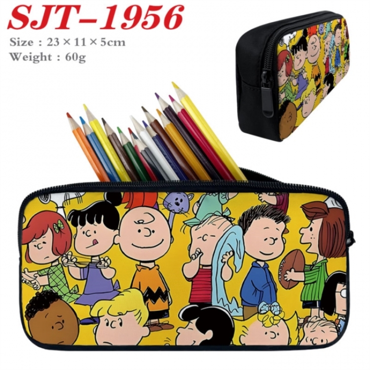 snoopy Anime nylon student pencil case 23x11x5cm 