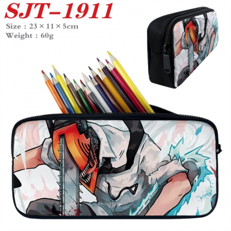 Chainsaw Man Anime nylon student pencil case 23x11x5cm 