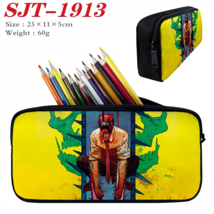 Chainsaw Man Anime nylon student pencil case 23x11x5cm 