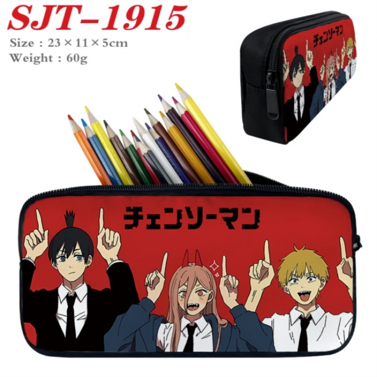 Chainsaw Man Anime nylon student pencil case 23x11x5cm 