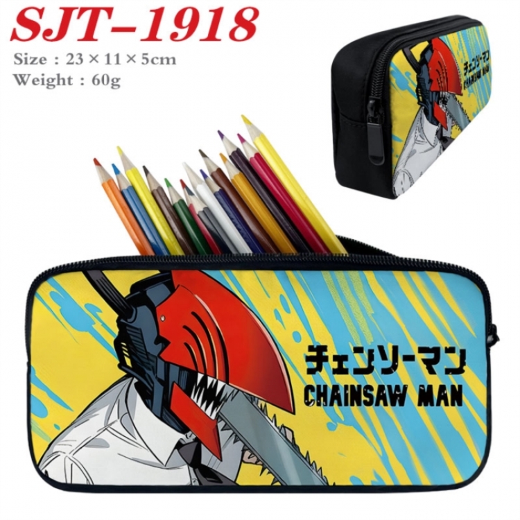 Chainsaw Man Anime nylon student pencil case 23x11x5cm 