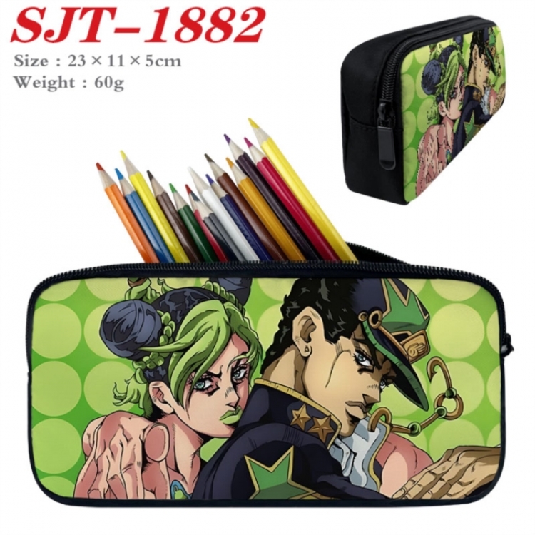 JoJos Bizarre Adventure Anime nylon student pencil case 23x11x5cm 