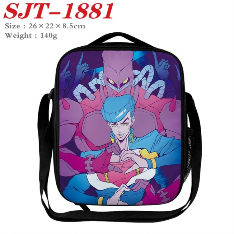 JoJos Bizarre Adventure Anime Lunch Bag Crossbody Bag 26x22x8.5cm 