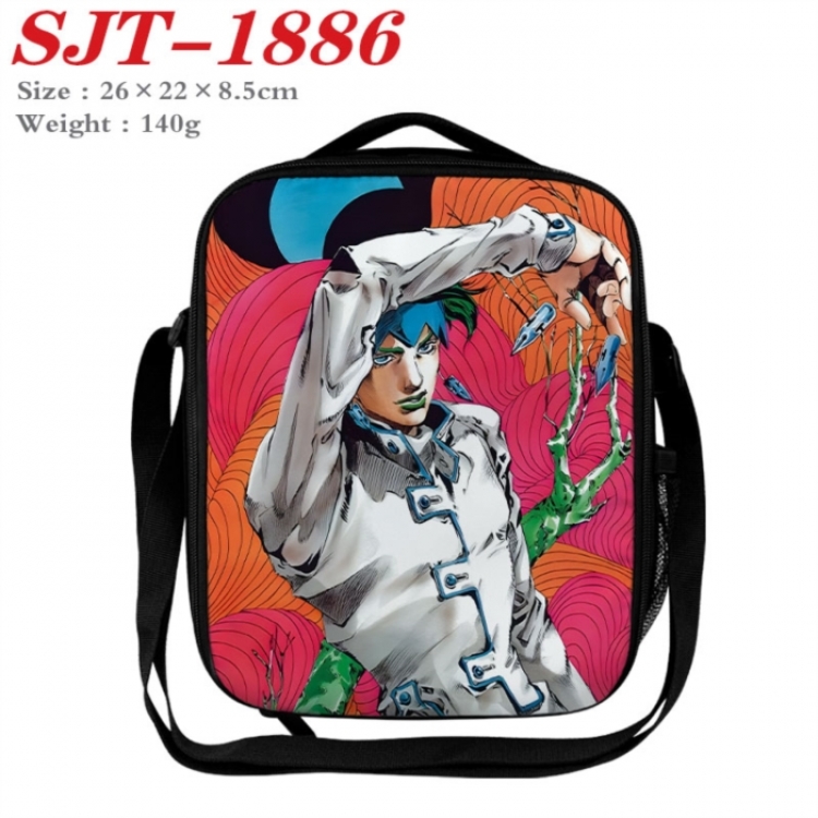 JoJos Bizarre Adventure Anime Lunch Bag Crossbody Bag 26x22x8.5cm 