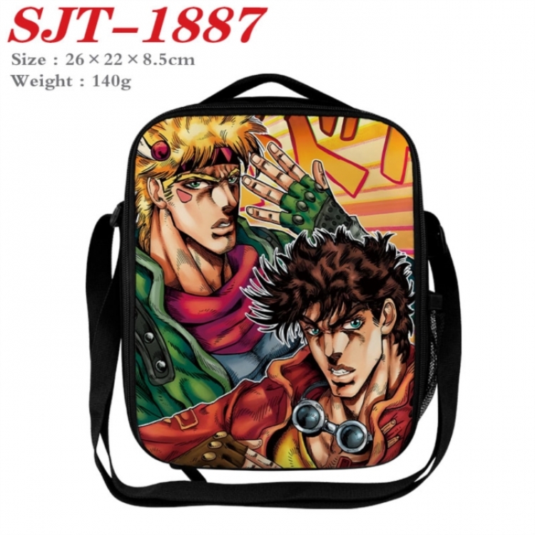 JoJos Bizarre Adventure Anime Lunch Bag Crossbody Bag 26x22x8.5cm
