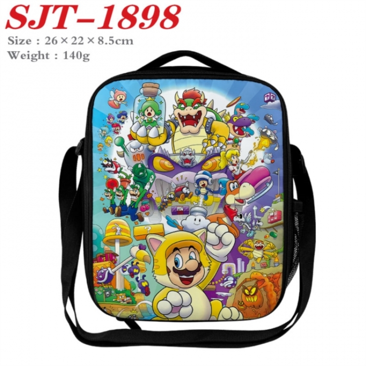 Super Mario Anime Lunch Bag Crossbody Bag 26x22x8.5cm 