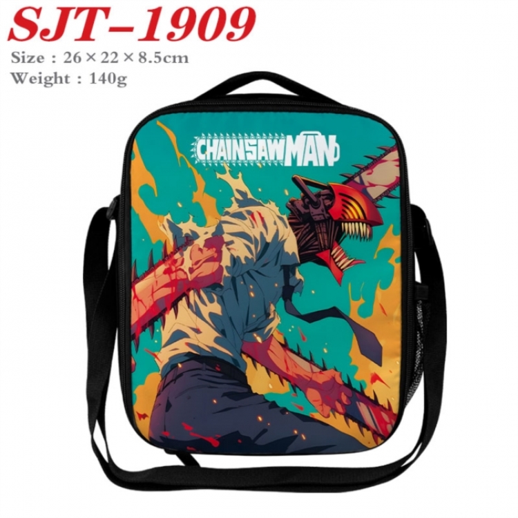 Chainsaw Man Anime Lunch Bag Crossbody Bag 26x22x8.5cm 