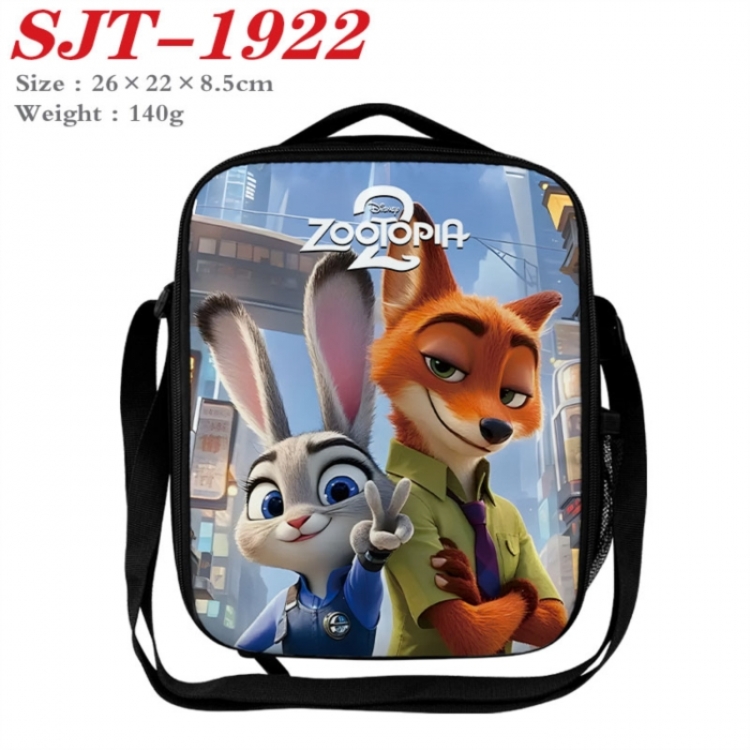 Zootopia Anime Lunch Bag Crossbody Bag 26x22x8.5cm 