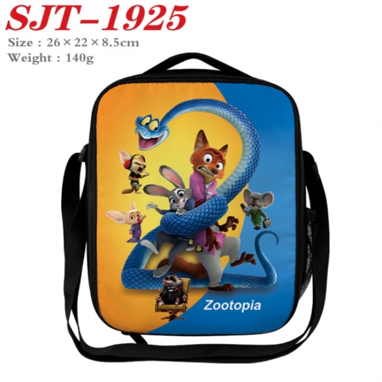 Zootopia Anime Lunch Bag Crossbody Bag 26x22x8.5cm 