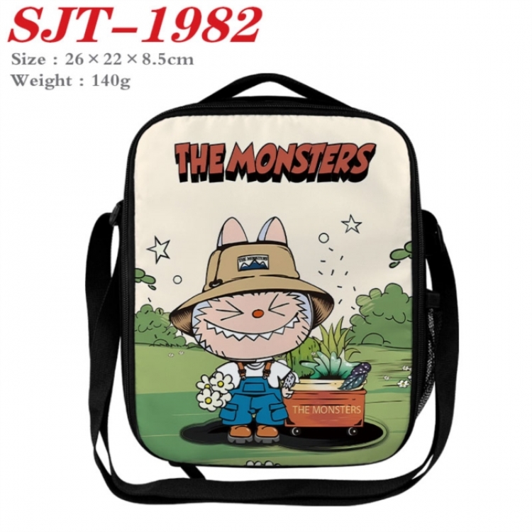 Labubu Anime Lunch Bag Crossbody Bag 26x22x8.5cm 