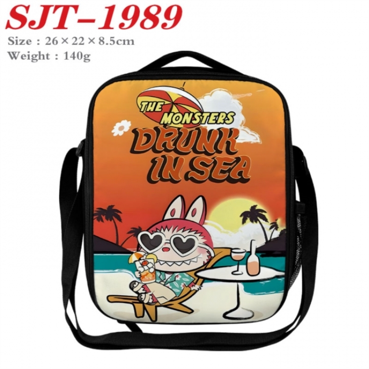 Labubu Anime Lunch Bag Crossbody Bag 26x22x8.5cm 