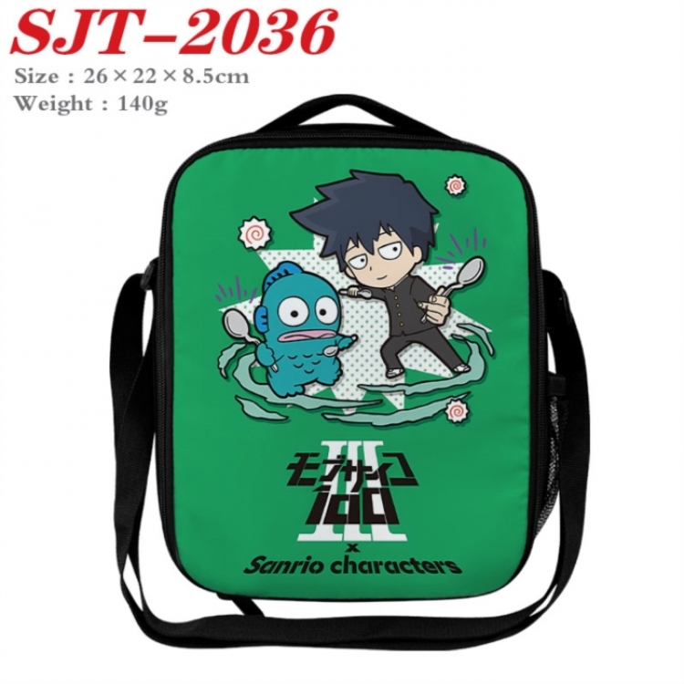 Mob Psycho 100 Anime Lunch Bag Crossbody Bag 26x22x8.5cm 