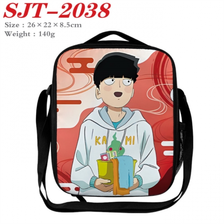 Mob Psycho 100 Anime Lunch Bag Crossbody Bag 26x22x8.5cm 