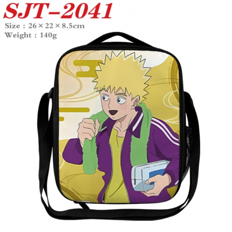 Mob Psycho 100 Anime Lunch Bag Crossbody Bag 26x22x8.5cm 