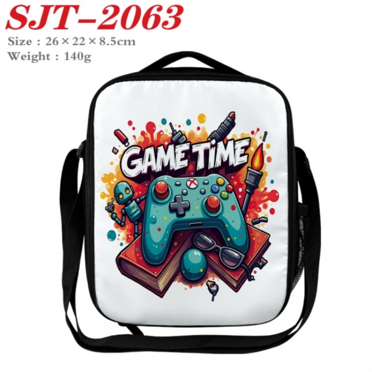 GamePad Anime Lunch Bag Crossbody Bag 26x22x8.5cm