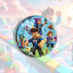 Roblox Anime tinplate brooch b...