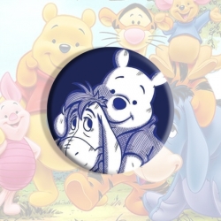 Winnie Anime tinplate brooch b...